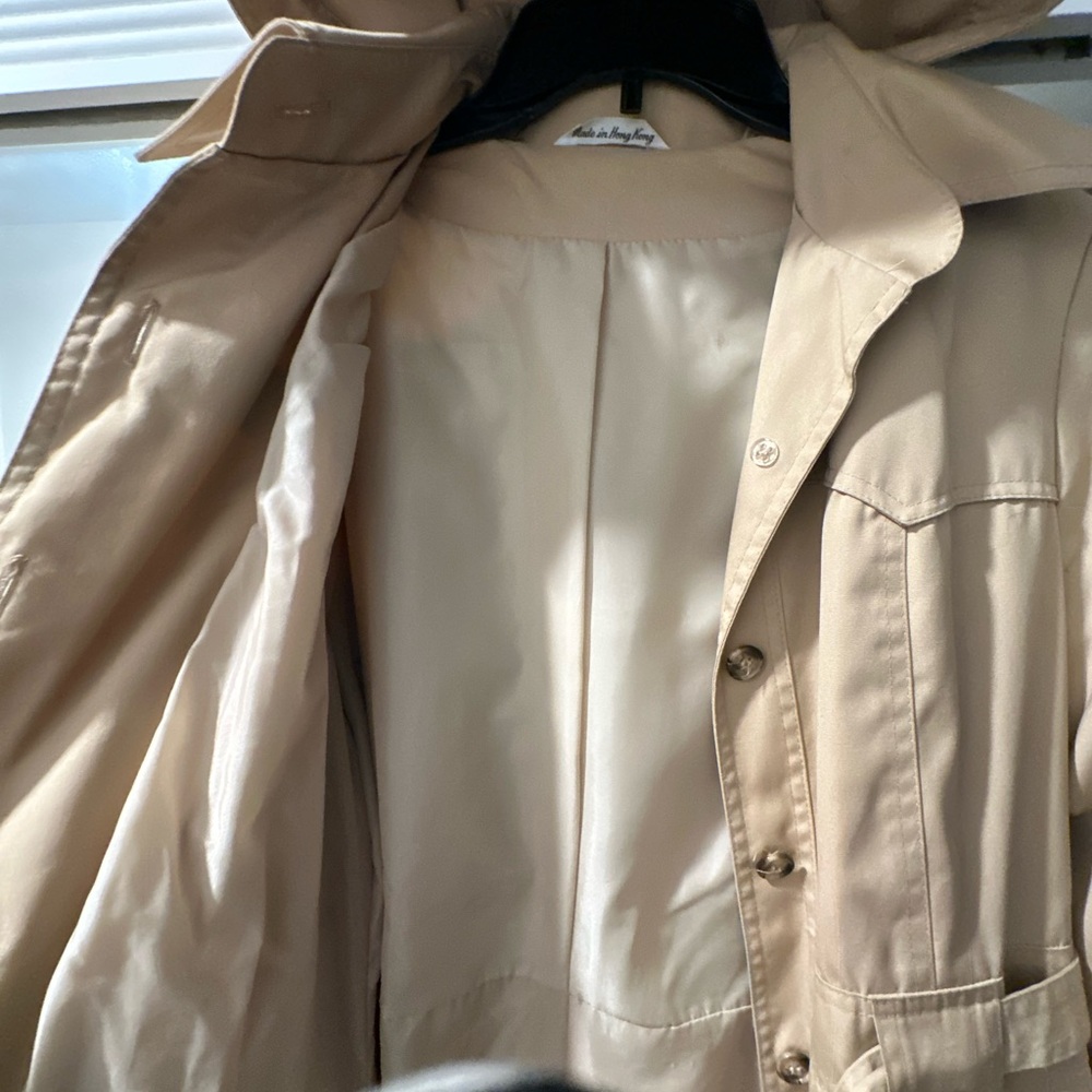 Classic Beige Women's Hooded Trench